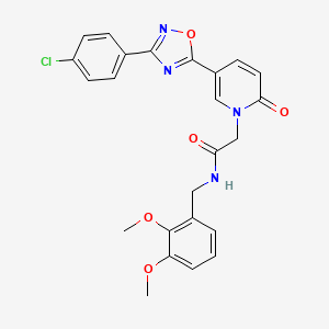 2-{5-[3-(4-chlorophenyl)-1,2,4-oxadiazol-5-yl]-2-oxo-1,2-dihydropyridin-1-yl}-N-[(2,3-dimethoxyphenyl)methyl]acetamide