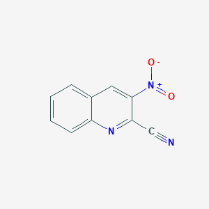 molecular formula C10H5N3O2 B027305 3-Nitroquinoline-2-carbonitrile CAS No. 102170-61-6