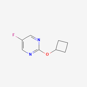 molecular formula C8H9FN2O B2730518 2-环丁氧基-5-氟嘧啶 CAS No. 2196214-51-2