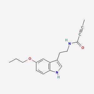 molecular formula C17H20N2O2 B2730525 N-[2-(5-Propoxy-1H-indol-3-yl)ethyl]but-2-ynamide CAS No. 2411238-70-3