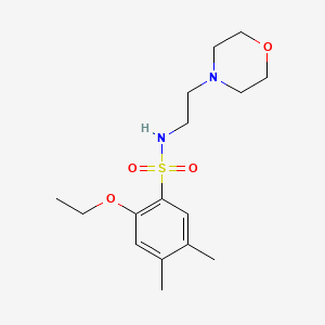molecular formula C16H26N2O4S B2730527 2-乙氧基-4,5-二甲基-N-(2-吗啉-4-基乙基)苯磺酰胺 CAS No. 898654-48-3