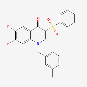 6,7-difluoro-1-(3-methylbenzyl)-3-(phenylsulfonyl)quinolin-4(1H)-one