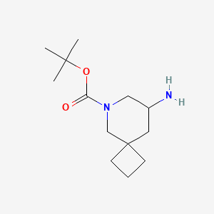 molecular formula C13H24N2O2 B2730529 Tert-butyl 8-amino-6-azaspiro[3.5]nonane-6-carboxylate CAS No. 2091625-52-2