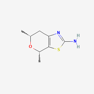 molecular formula C8H12N2OS B2730537 (4S,6R)-4,6-Dimethyl-6,7-dihydro-4H-pyrano[4,3-d][1,3]thiazol-2-amine CAS No. 2138522-74-2