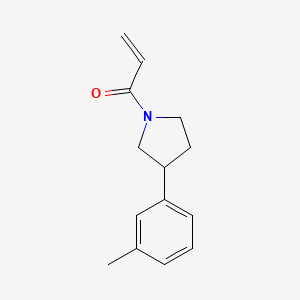 1-[3-(3-Methylphenyl)pyrrolidin-1-yl]prop-2-en-1-one