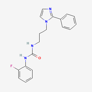 1-(2-fluorophenyl)-3-(3-(2-phenyl-1H-imidazol-1-yl)propyl)urea