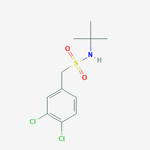molecular formula C11H15Cl2NO2S B2730558 N-tert-butyl-1-(3,4-dichlorophenyl)methanesulfonamide CAS No. 952942-56-2