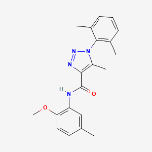 molecular formula C20H22N4O2 B2730575 1-(2,6-dimethylphenyl)-N-(2-methoxy-5-methylphenyl)-5-methyl-1H-1,2,3-triazole-4-carboxamide CAS No. 902884-41-7