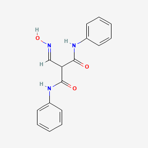 molecular formula C16H15N3O3 B2730581 2-[(羟亚胺)甲基]-N~1~,N~3~-二苯基丙二酰胺 CAS No. 245039-23-0