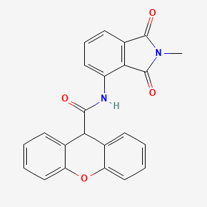molecular formula C23H16N2O4 B2730596 N-(2-methyl-1,3-dioxoisoindolin-4-yl)-9H-xanthene-9-carboxamide CAS No. 1170596-65-2