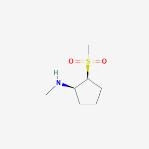 molecular formula C7H15NO2S B2730609 Rel-(1R,2S)-N-methyl-2-(methylsulfonyl)cyclopentan-1-amine CAS No. 2219378-81-9