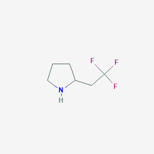 molecular formula C6H10F3N B2730612 2-(2,2,2-三氟乙基)吡咯烷 CAS No. 1016725-63-5