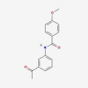 molecular formula C16H15NO3 B2730633 N-(3-acetylphenyl)-4-methoxybenzamide CAS No. 316150-74-0