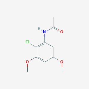 molecular formula C10H12ClNO3 B2730634 N-(2-Chloro-3,5-dimethoxy-phenyl)-acetamide CAS No. 573704-48-0