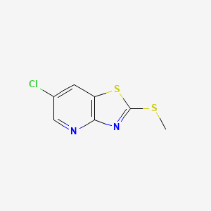 B2730644 6-Chloro-2-(methylthio)thiazolo[4,5-b]pyridine CAS No. 488742-51-4