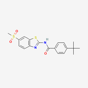 4-tert-butyl-N-[6-(methylsulfonyl)-1,3-benzothiazol-2-yl]benzamide