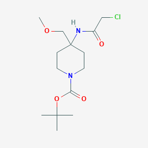 Tert-butyl 4-[(2-chloroacetyl)amino]-4-(methoxymethyl)piperidine-1-carboxylate