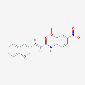 (2E)-3-(2H-chromen-3-yl)-N-(2-methoxy-4-nitrophenyl)prop-2-enamide