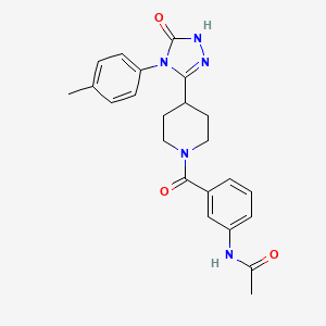 N-[3-({4-[4-(4-methylphenyl)-5-oxo-4,5-dihydro-1H-1,2,4-triazol-3-yl]piperidin-1-yl}carbonyl)phenyl]acetamide