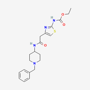 Ethyl (4-(2-((1-benzylpiperidin-4-yl)amino)-2-oxoethyl)thiazol-2-yl)carbamate