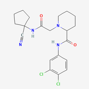 1-[2-[(1-Cyanocyclopentyl)amino]-2-oxoethyl]-N-(3,4-dichlorophenyl)piperidine-2-carboxamide