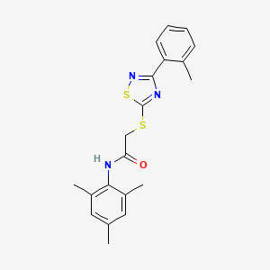 N-mesityl-2-((3-(o-tolyl)-1,2,4-thiadiazol-5-yl)thio)acetamide