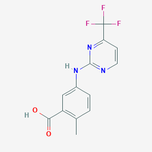 molecular formula C13H10F3N3O2 B2730680 2-甲基-5-((4-(三氟甲基)嘧啶-2-基)氨基)苯甲酸 CAS No. 1495407-96-9