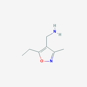 (5-Ethyl-3-methyl-1,2-oxazol-4-yl)methanamine