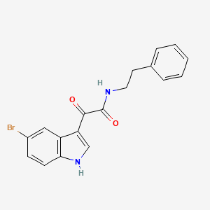 N1-phenethyl-2-(5-bromo-1H-indol-3-yl)-2-oxoacetamide