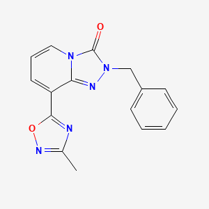 2-Benzyl-8-(3-methyl-1,2,4-oxadiazol-5-yl)-[1,2,4]triazolo[4,3-a]pyridin-3-one