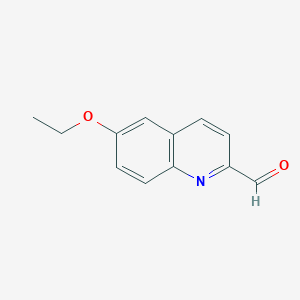molecular formula C12H11NO2 B027307 6-乙氧基喹啉-2-甲醛 CAS No. 100063-12-5