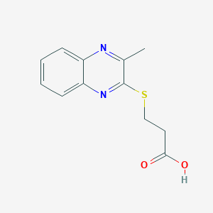 molecular formula C12H12N2O2S B2730706 3-[(3-Methylquinoxalin-2-yl)sulfanyl]propanoic acid CAS No. 85516-36-5