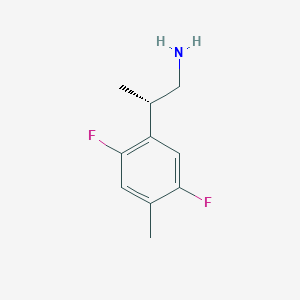 molecular formula C10H13F2N B2730709 (2S)-2-(2,5-Difluoro-4-methylphenyl)propan-1-amine CAS No. 2248209-85-8