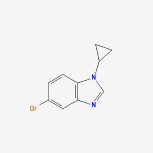 molecular formula C10H9BrN2 B2730716 5-溴-1-环丙基-1H-1,3-苯并二唑 CAS No. 1368759-44-7