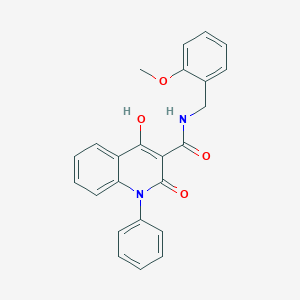 4-hydroxy-N-(2-methoxybenzyl)-2-oxo-1-phenyl-1,2-dihydroquinoline-3-carboxamide