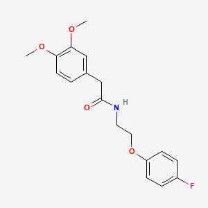 molecular formula C18H20FNO4 B2730776 2-(3,4-二甲氧基苯基)-N-(2-(4-氟苯氧基)乙基)乙酰胺 CAS No. 1105227-51-7
