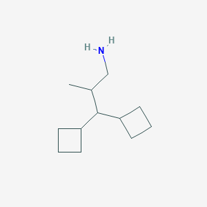 molecular formula C12H23N B2730778 3,3-Di(cyclobutyl)-2-methylpropan-1-amine CAS No. 2248370-74-1