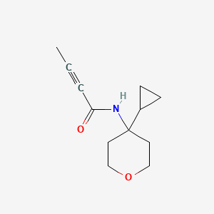 N-(4-Cyclopropyloxan-4-yl)but-2-ynamide