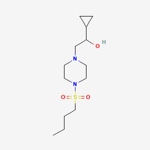 molecular formula C13H26N2O3S B2730794 2-(4-(Butylsulfonyl)piperazin-1-yl)-1-cyclopropylethanol CAS No. 1396801-11-8