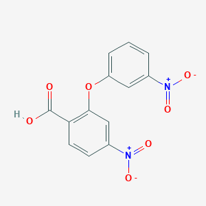 molecular formula C13H8N2O7 B2730802 4-nitro-2-(3-nitrophenoxy)benzoic Acid CAS No. 99504-27-5