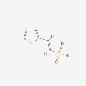 molecular formula C6H5FO2S2 B2730809 (E)-2-(thiophen-2-yl)ethene-1-sulfonyl fluoride CAS No. 2093304-41-5