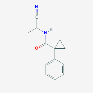 molecular formula C13H14N2O B2730815 N-(1-氰乙基)-1-苯基环丙烷-1-甲酰胺 CAS No. 1250208-84-4