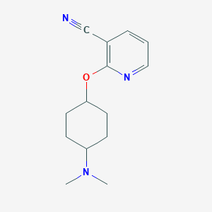 2-{[4-(Dimethylamino)cyclohexyl]oxy}pyridine-3-carbonitrile
