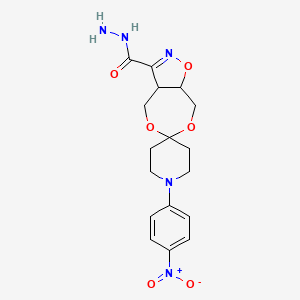 [4,5-Bis-(hydroxymethyl)-4,5-dihydroisoxazole-3-carboxylic acid hydrazide][1-(4-nitrophenyl)piperid-4-one]acetal