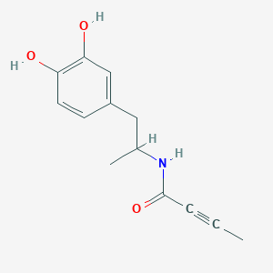 N-[1-(3,4-Dihydroxyphenyl)propan-2-yl]but-2-ynamide