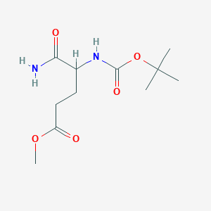 Methyl 5-amino-4-((tert-butoxycarbonyl)amino)-5-oxopentanoate