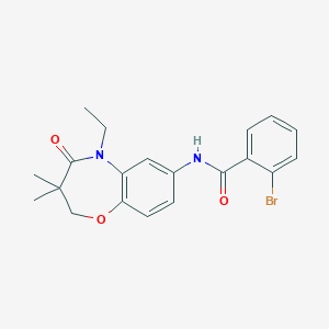 2-bromo-N-(5-ethyl-3,3-dimethyl-4-oxo-2,3,4,5-tetrahydrobenzo[b][1,4]oxazepin-7-yl)benzamide