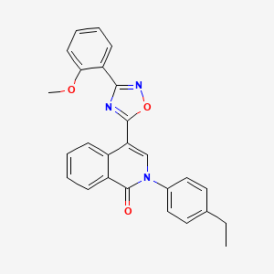 2-(4-ethylphenyl)-4-[3-(2-methoxyphenyl)-1,2,4-oxadiazol-5-yl]isoquinolin-1(2H)-one