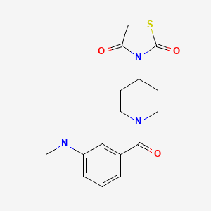 3-(1-(3-(Dimethylamino)benzoyl)piperidin-4-yl)thiazolidine-2,4-dione