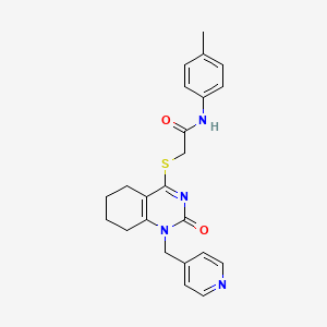 2-((2-oxo-1-(pyridin-4-ylmethyl)-1,2,5,6,7,8-hexahydroquinazolin-4-yl)thio)-N-(p-tolyl)acetamide